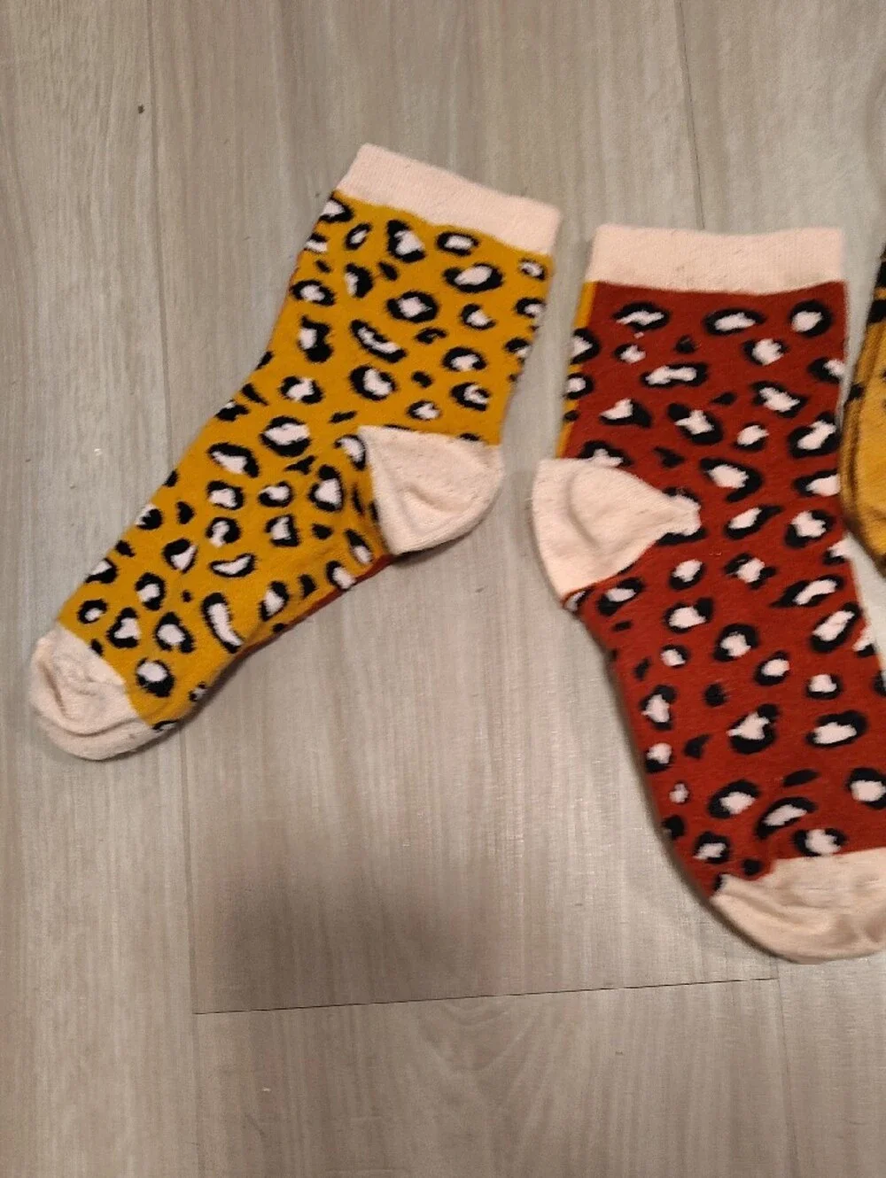 Old Navy Quarter Crew Leopard - Pack of 5 - Assorted Colors